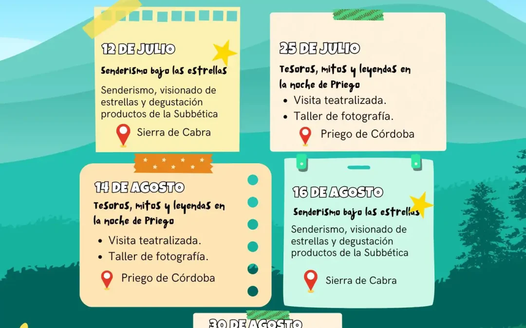 Verano 2025 con Colectivo Argamasa: Cultura, Estrellas y Sabores en la Subbética